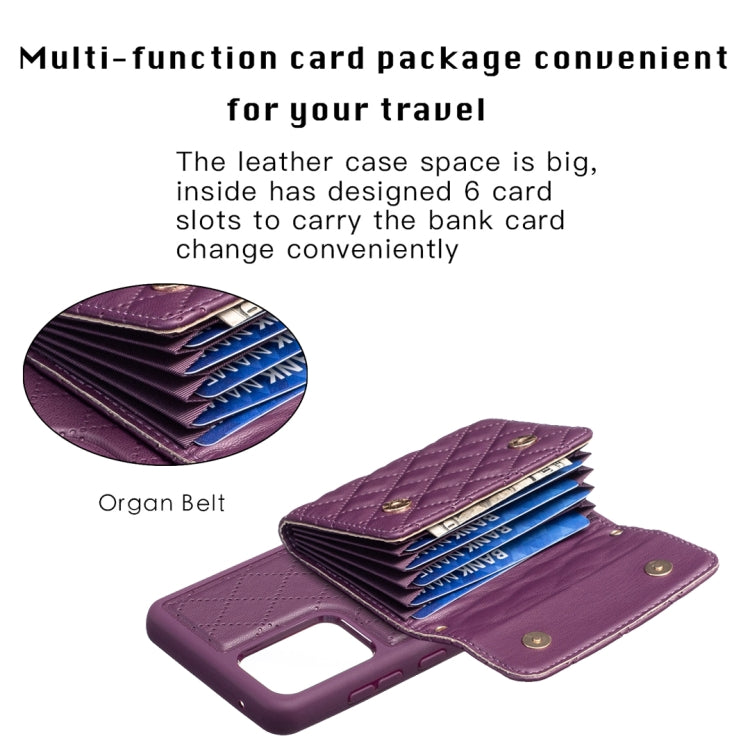 For Samsung Galaxy A52 4G / 5G Horizontal Wallet Rhombic Leather Phone Case
