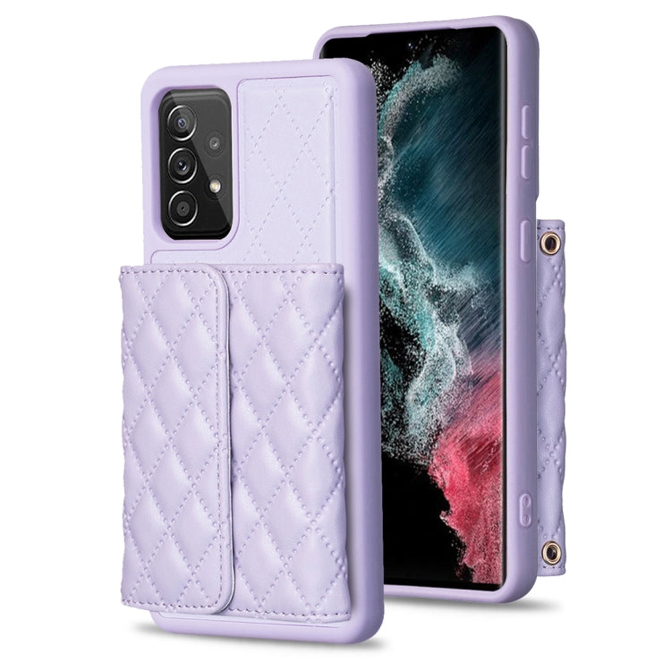 For Samsung Galaxy A52 4G / 5G Horizontal Wallet Rhombic Leather Phone Case