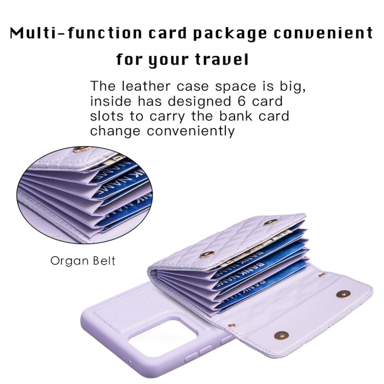 For Samsung Galaxy A52 4G / 5G Horizontal Wallet Rhombic Leather Phone Case