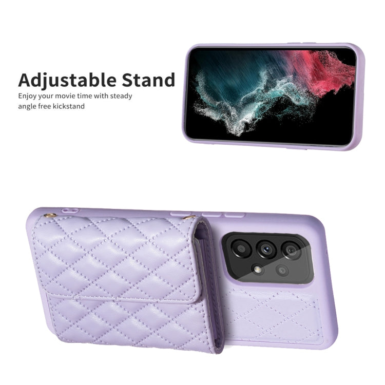 For Samsung Galaxy A52 4G / 5G Horizontal Wallet Rhombic Leather Phone Case