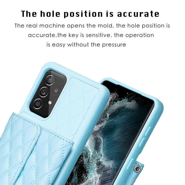For Samsung Galaxy A52 4G / 5G Horizontal Wallet Rhombic Leather Phone Case
