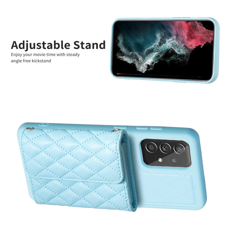 For Samsung Galaxy A52 4G / 5G Horizontal Wallet Rhombic Leather Phone Case