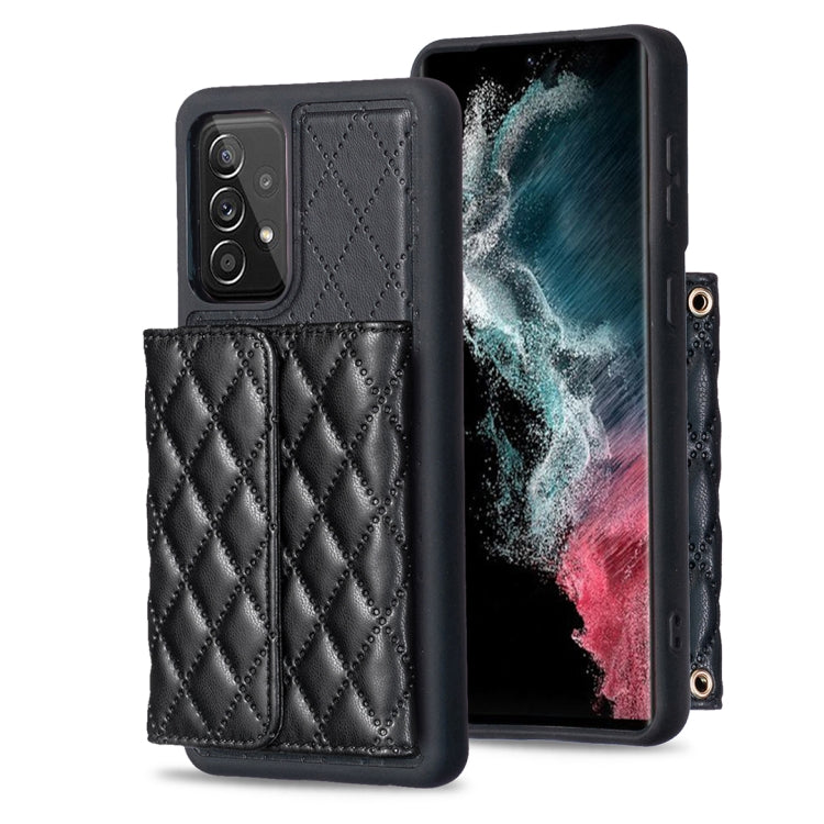 For Samsung Galaxy A52 4G / 5G Horizontal Wallet Rhombic Leather Phone Case