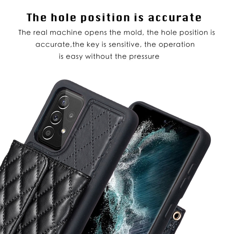 For Samsung Galaxy A52 4G / 5G Horizontal Wallet Rhombic Leather Phone Case