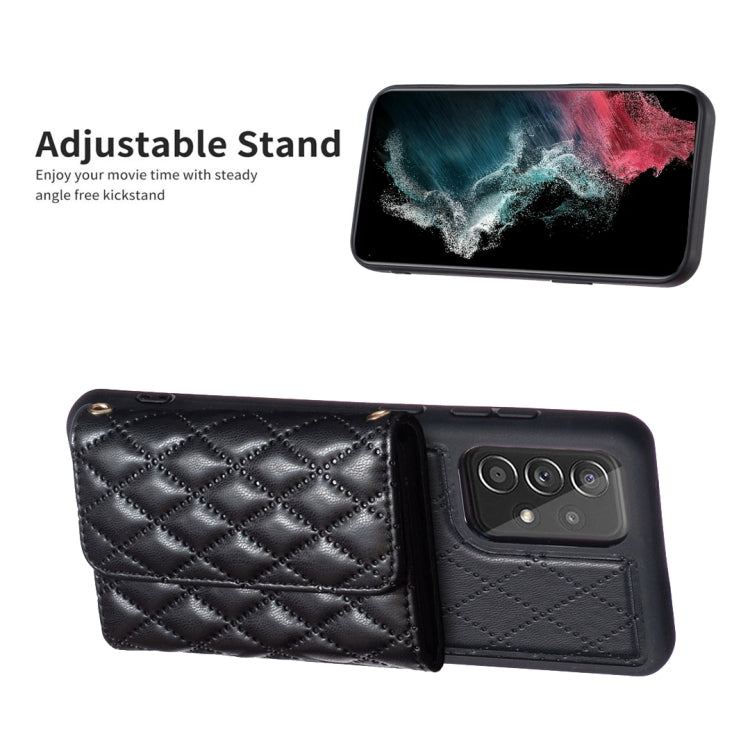 For Samsung Galaxy A52 4G / 5G Horizontal Wallet Rhombic Leather Phone Case