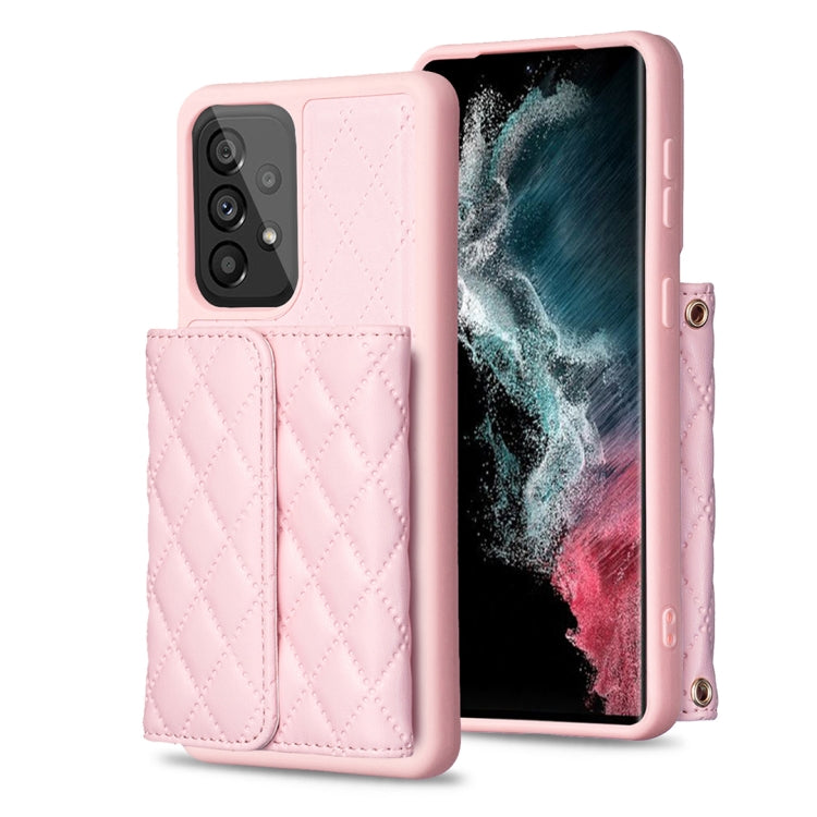 For Samsung Galaxy A53 5G Horizontal Wallet Rhombic Leather Phone Case