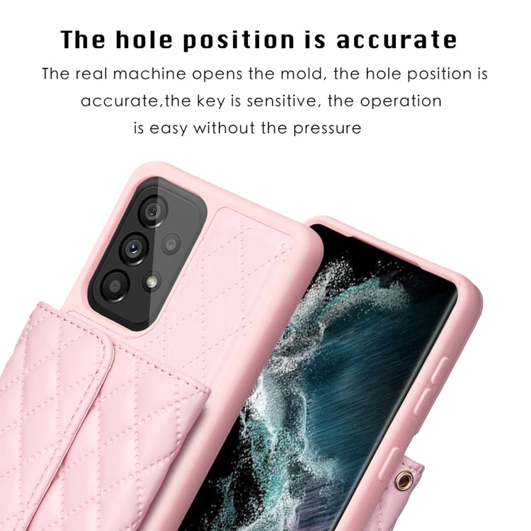 For Samsung Galaxy A53 5G Horizontal Wallet Rhombic Leather Phone Case