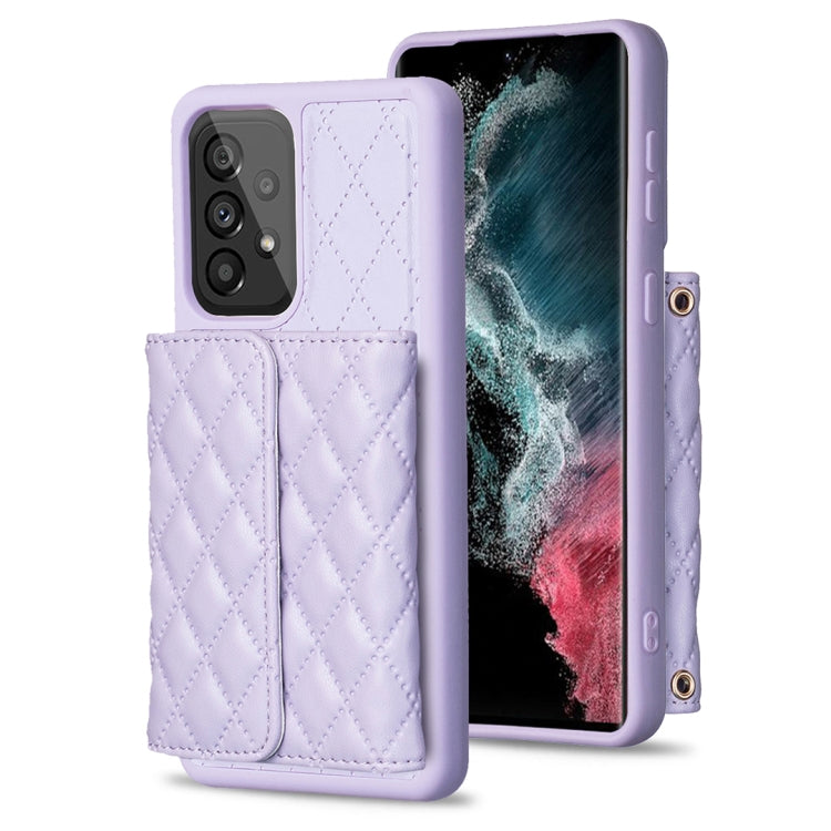 For Samsung Galaxy A53 5G Horizontal Wallet Rhombic Leather Phone Case