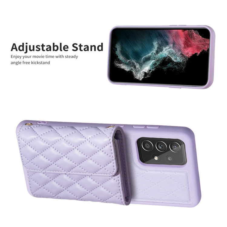 For Samsung Galaxy A53 5G Horizontal Wallet Rhombic Leather Phone Case
