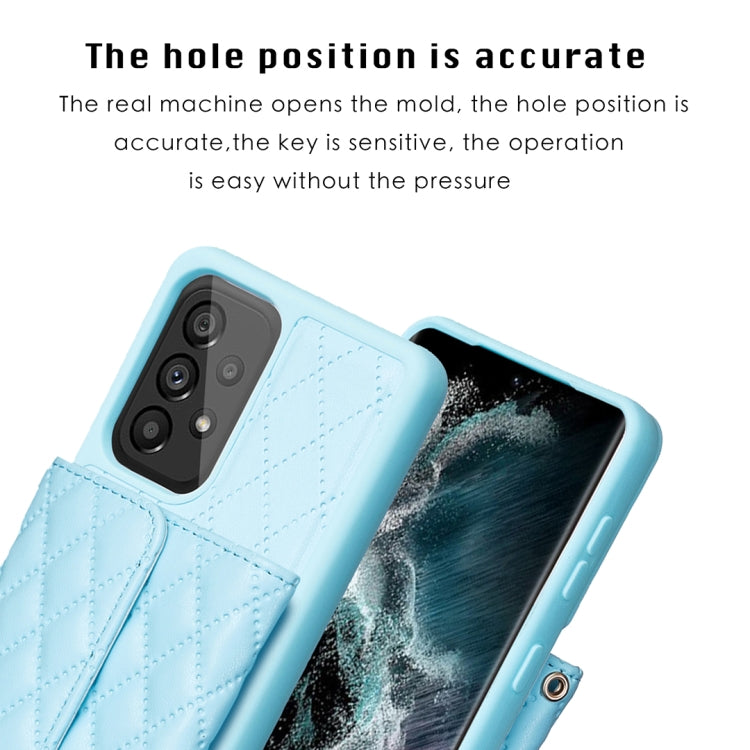 For Samsung Galaxy A53 5G Horizontal Wallet Rhombic Leather Phone Case