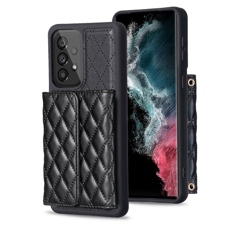 For Samsung Galaxy A53 5G Horizontal Wallet Rhombic Leather Phone Case
