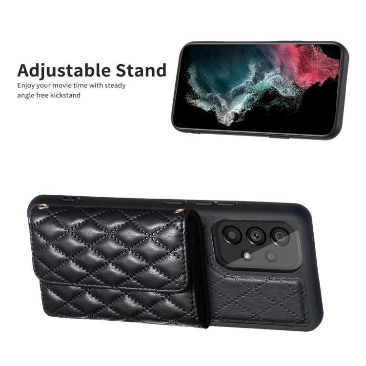 For Samsung Galaxy A53 5G Horizontal Wallet Rhombic Leather Phone Case