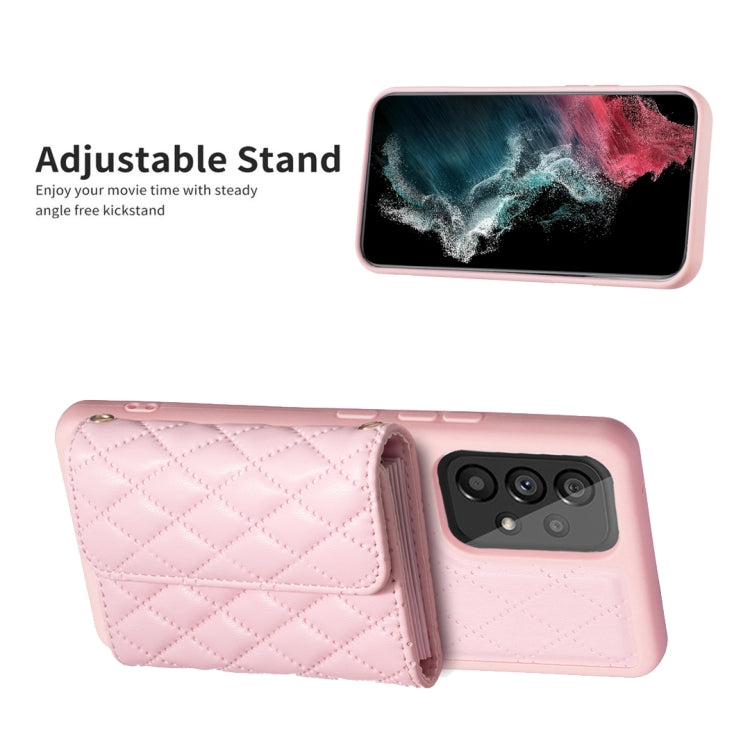 For Samsung Galaxy A54 5G Horizontal Wallet Rhombic Leather Phone Case