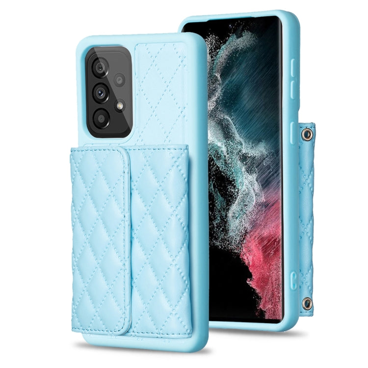 For Samsung Galaxy A54 5G Horizontal Wallet Rhombic Leather Phone Case