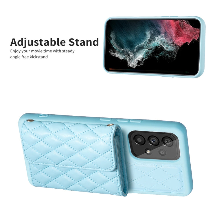 For Samsung Galaxy A54 5G Horizontal Wallet Rhombic Leather Phone Case