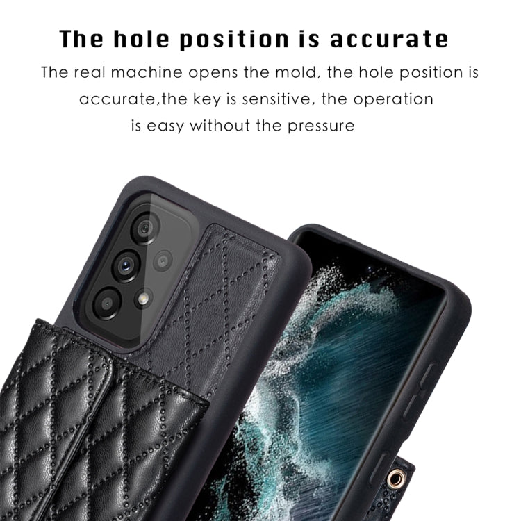 For Samsung Galaxy A54 5G Horizontal Wallet Rhombic Leather Phone Case