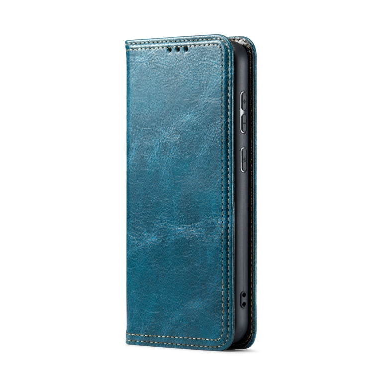 For Samsung Galaxy S23 5G FIERRE SHANN Vintage Bark Texture Wallet Leather Phone Case