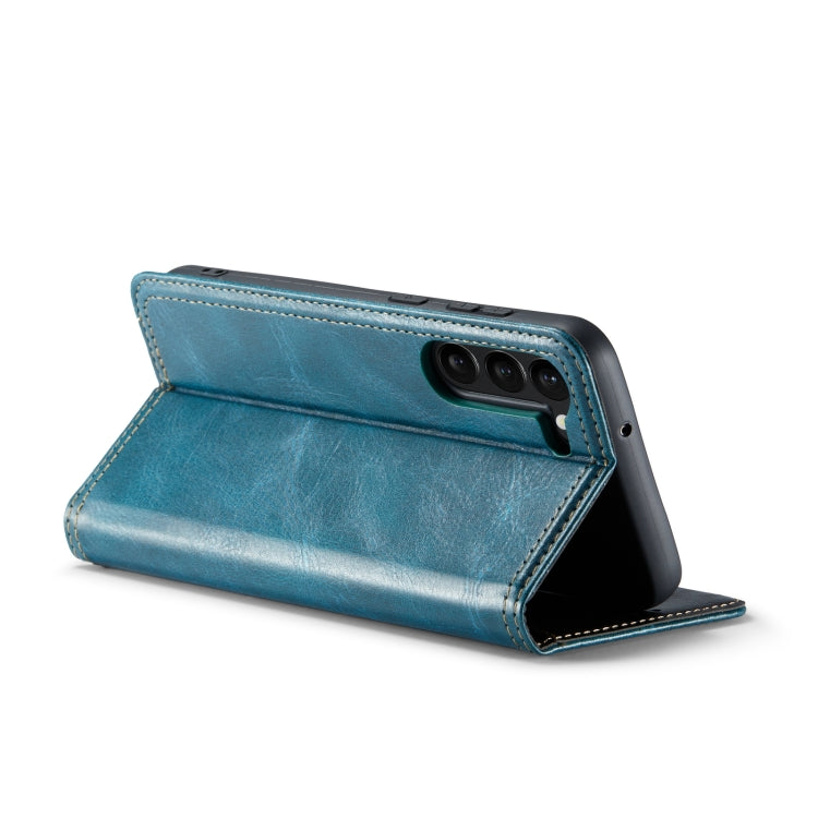 For Samsung Galaxy S23 5G FIERRE SHANN Vintage Bark Texture Wallet Leather Phone Case