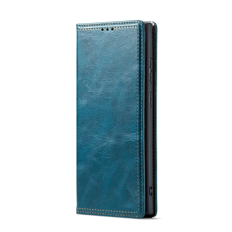 For Samsung Galaxy S23 Ultra 5G FIERRE SHANN Vintage Bark Texture Wallet Leather Phone Case