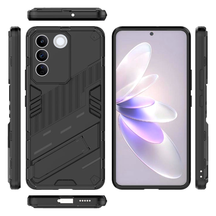 For vivo S16e 5G Punk Armor 2 in 1 PC + TPU Shockproof Phone Case with Invisible Holder