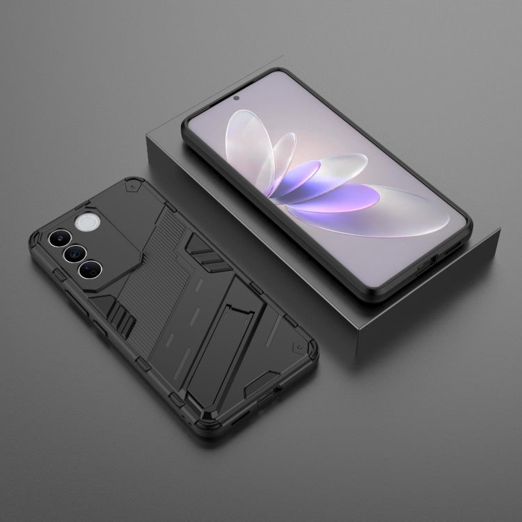 For vivo S16e 5G Punk Armor 2 in 1 PC + TPU Shockproof Phone Case with Invisible Holder