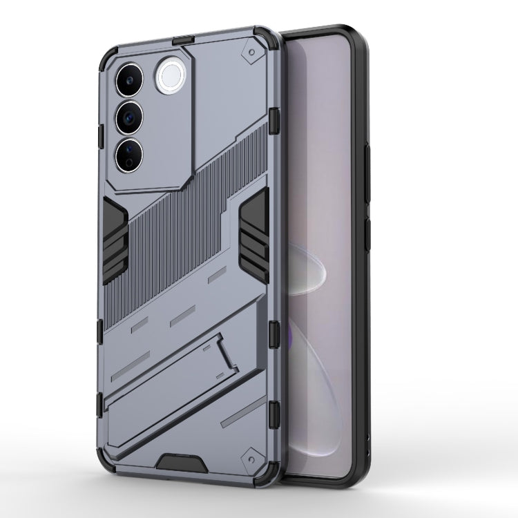 For vivo S16e 5G Punk Armor 2 in 1 PC + TPU Shockproof Phone Case with Invisible Holder