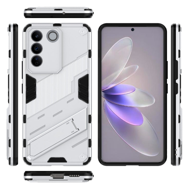 For vivo S16e 5G Punk Armor 2 in 1 PC + TPU Shockproof Phone Case with Invisible Holder