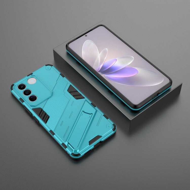 For vivo S16e 5G Punk Armor 2 in 1 PC + TPU Shockproof Phone Case with Invisible Holder