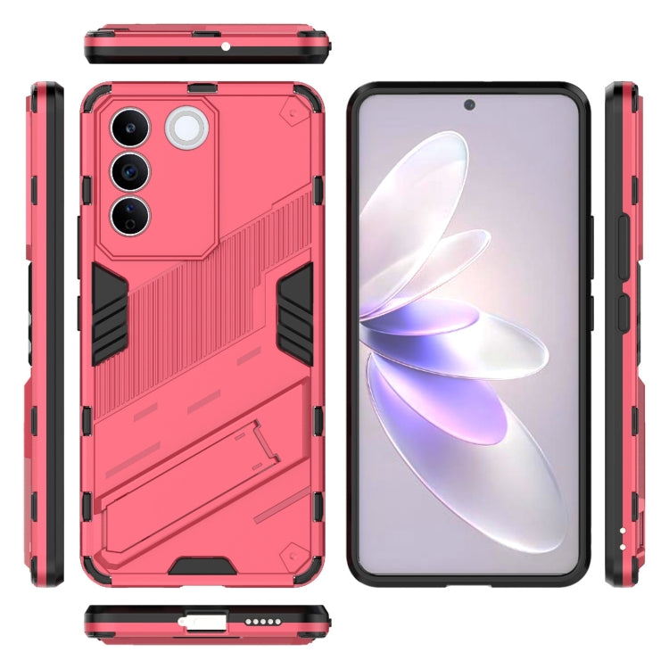 For vivo S16e 5G Punk Armor 2 in 1 PC + TPU Shockproof Phone Case with Invisible Holder