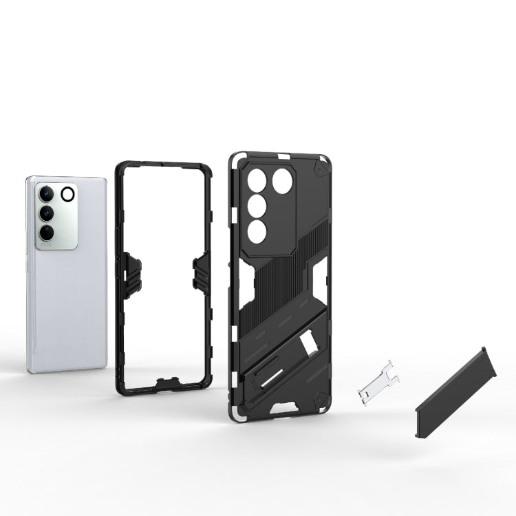 For vivo S16 Pro 5G Punk Armor 2 in 1 PC + TPU Shockproof Phone Case with Invisible Holder