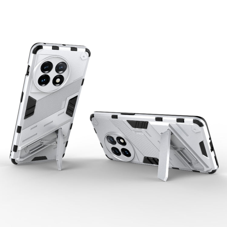 For OnePlus 11 5G Punk Armor 2 in 1 PC + TPU Shockproof Phone Case with Invisible Holder