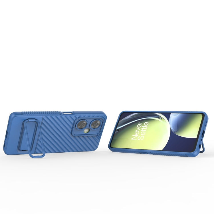 For OnePlus Nord CE 3 Wavy Texture TPU Phone Case with Lens Film