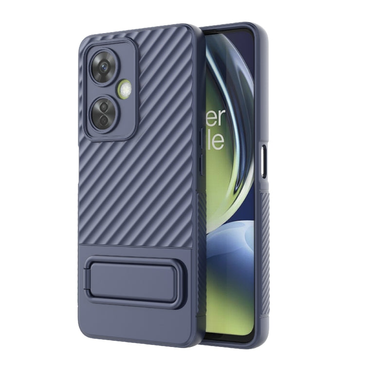 For OnePlus Nord CE 3 Wavy Texture TPU Phone Case with Lens Film
