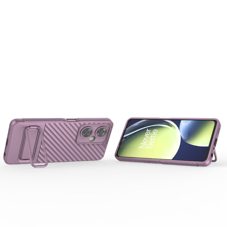 For OnePlus Nord CE 3 Wavy Texture TPU Phone Case with Lens Film