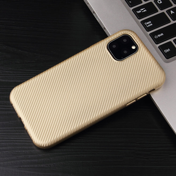 For iPhone 11 Pro Carbon Fiber Texture Shockproof TPU Protective Case