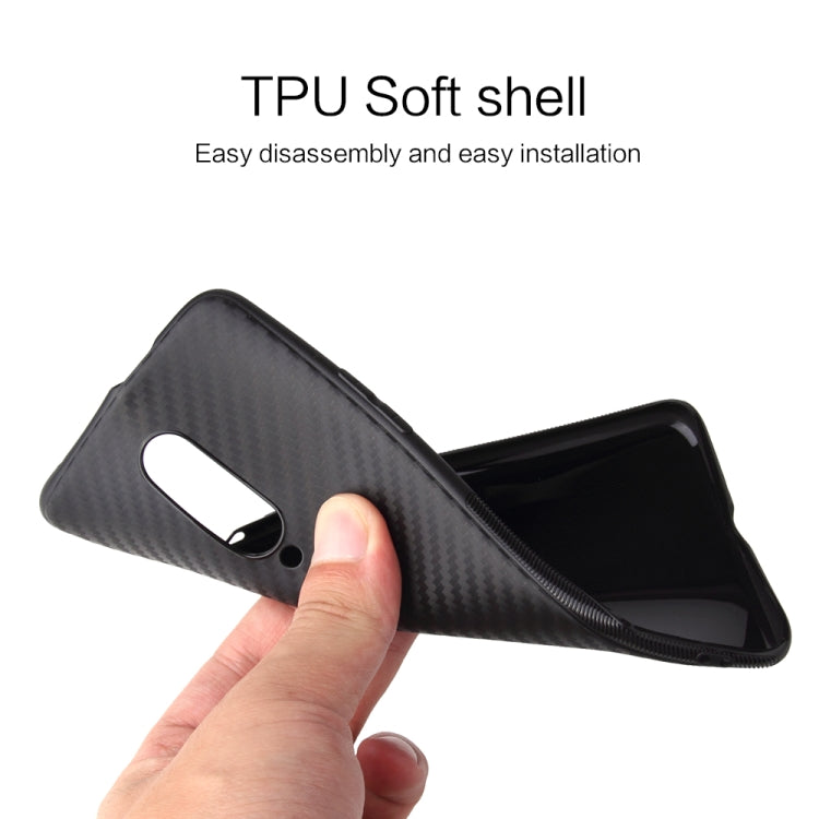 For OnePlus 7 Pro Carbon Fiber Texture Shockproof TPU Protective Case
