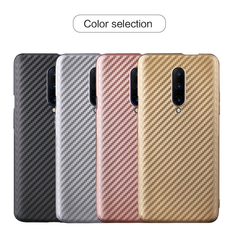 For OnePlus 7 Pro Carbon Fiber Texture Shockproof TPU Protective Case