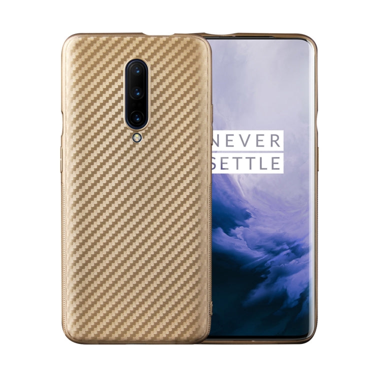 For OnePlus 7 Pro Carbon Fiber Texture Shockproof TPU Protective Case