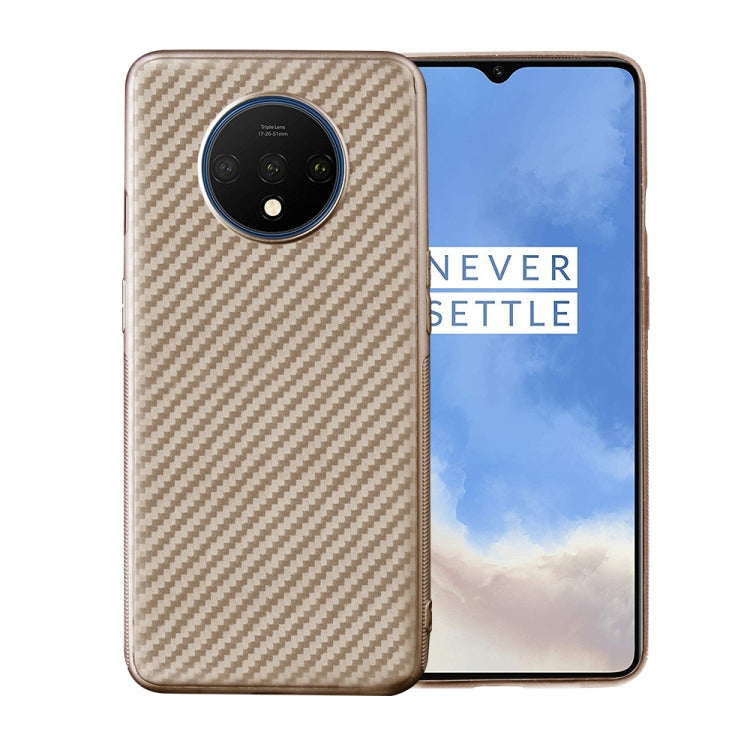 For OnePlus 7T Carbon Fiber Texture Shockproof TPU Protective Case