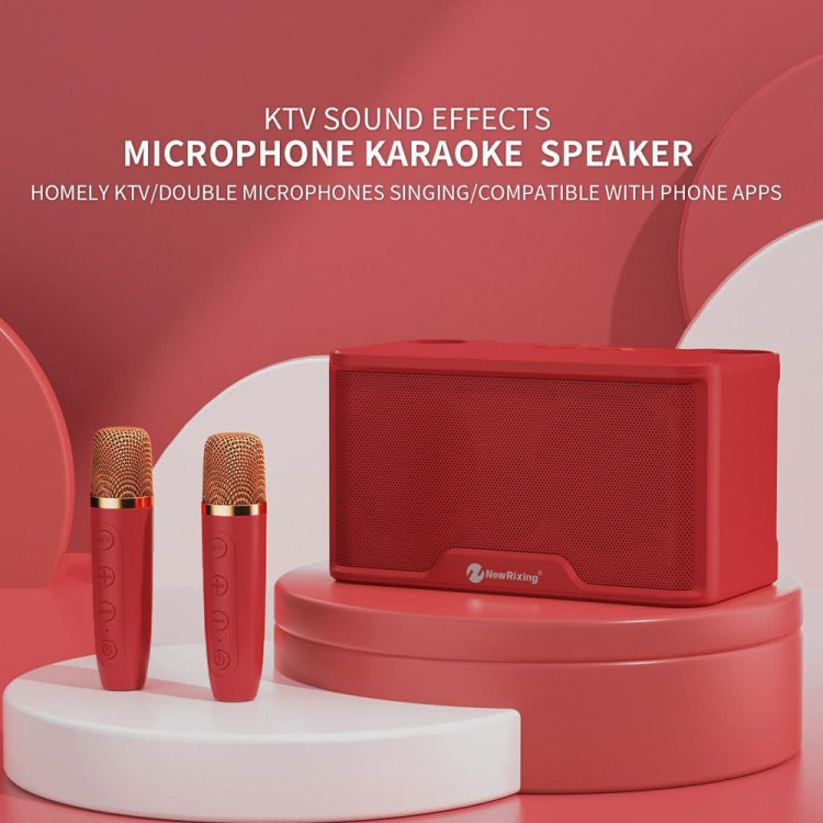 NewRixing NR8088 Wireless Microphone TWS Handheld Noise Reduction Smart Bluetooth Speaker