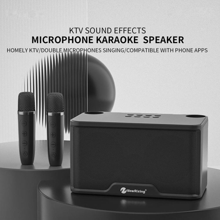 NewRixing NR8088 Wireless Microphone TWS Handheld Noise Reduction Smart Bluetooth Speaker