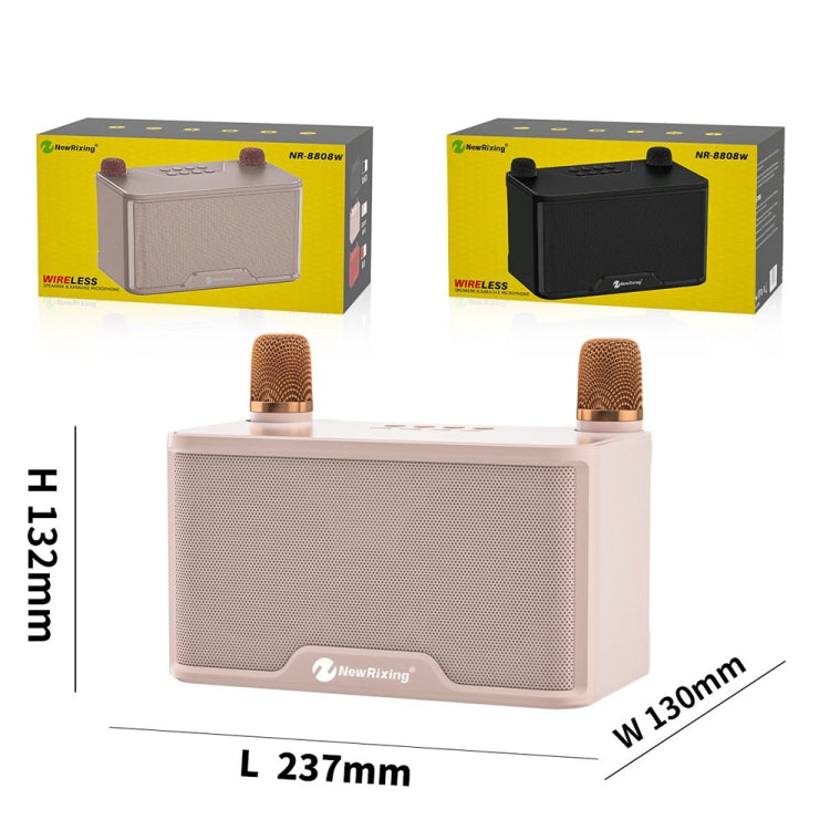 NewRixing NR8088 Wireless Microphone TWS Handheld Noise Reduction Smart Bluetooth Speaker