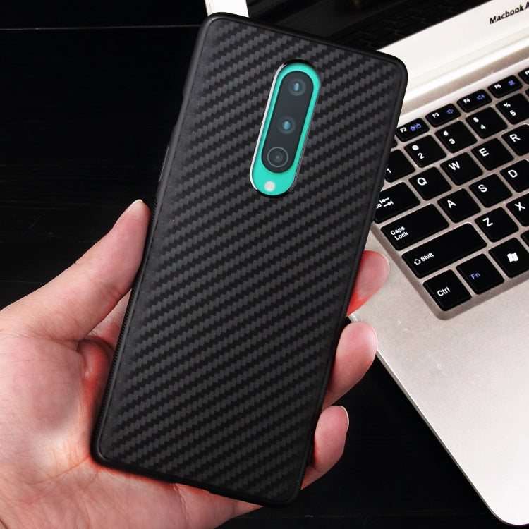 For OnePlus 8 Carbon Fiber Texture Shockproof TPU Protective Case