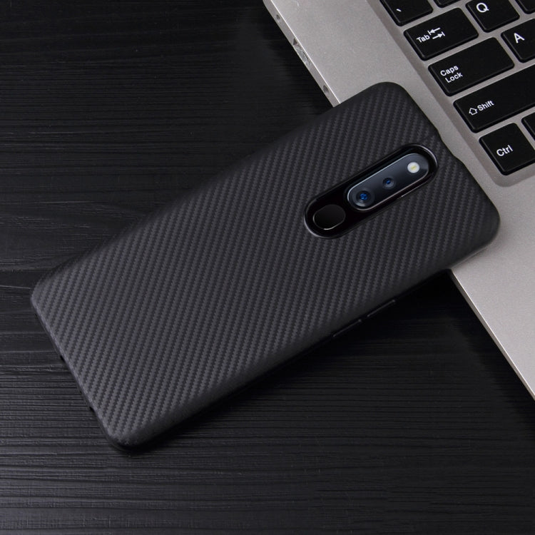 For OPPO F11 Pro Carbon Fiber Texture Shockproof TPU Protective Case