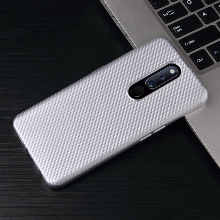 For OPPO F11 Pro Carbon Fiber Texture Shockproof TPU Protective Case