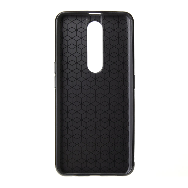 For OPPO F11 Pro Carbon Fiber Texture Shockproof TPU Protective Case