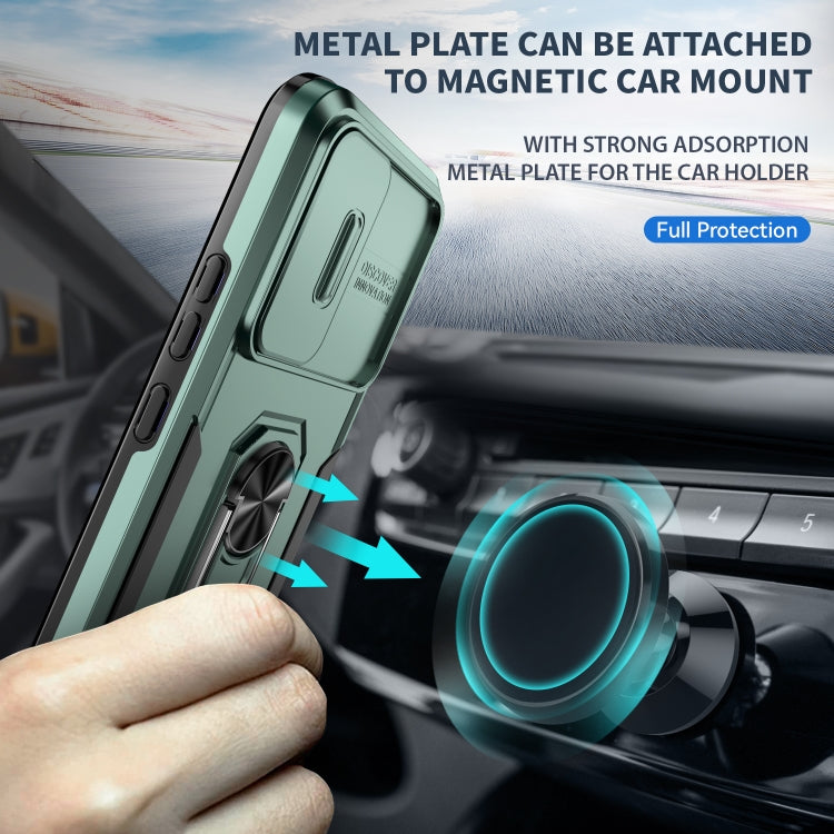For Samsung Galaxy A14 5G Pioneer Armor Sliding Camshield Phone Case