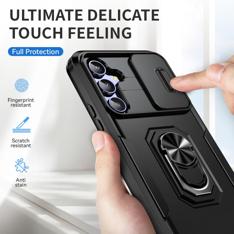 For Samsung Galaxy A14 5G Pioneer Armor Sliding Camshield Phone Case