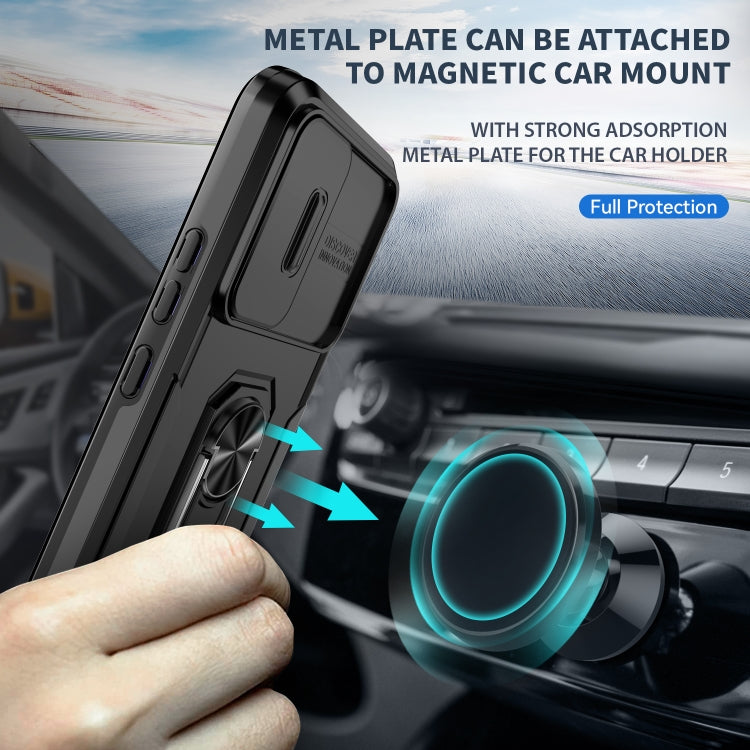 For Samsung Galaxy A14 5G Pioneer Armor Sliding Camshield Phone Case