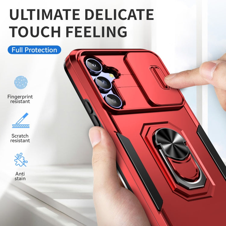 For Samsung Galaxy A14 5G Pioneer Armor Sliding Camshield Phone Case